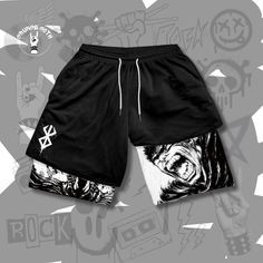 2-in-1 Athletic Shorts for Running and Gym - Training for Men and Women | Y2K Sportswear. 🏋️♂️Elevate your workout game with our anime Berserk gym shorts! Perfect for anime lovers and fitness enthusiasts, these shorts combine style and functionality, ideal for your exercise routines, yoga sessions, or intense workouts. Made from high-quality materials, these gym shorts offer comfort, breathability, and unparalleled freedom of movement. 🔴 Key Features: ♦️Anime-Inspired Designs: Our shorts feature exclusive illustrations of your favorite anime characters, adding a unique and modern flair. ♦️Premium Materials: Crafted from a high-quality blend of polyester and spandex for durability, flexibility, and comfort. ♦️Perfect Fit: Elastic waistband and tailored design for optimal support during an Compression Running Shorts, Mens Grooming Kit, Polo Shirts Men, Mens Compression, Polyester Pants, Kids Clothes Boys, Gym Clothes, Gym Shorts, One Piece Anime