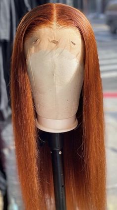 Frontal Wig Hairstyles, Remy Human Hair Wigs, Wigs Hair, Ombre Color, Orange Hair