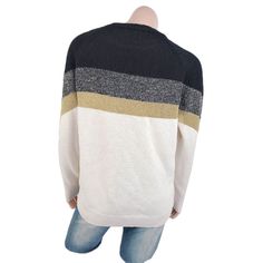 Black Colorblock Raglan Sleeve Knit Sweater Casual Color Block Sweater, Black Color Block Sweater For Layering, Black Color Block Casual Cardigan, Casual Black Color Block Cardigan, Black Color Block Knit Sweater, Black Knit Color Block Sweater, Casual Color Block Black Sweater, Casual Black Color Block Sweater, Winter Sweaters