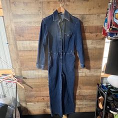 Elevate your summer wardrobe with this vintage Newport News Jeanology one-piece pant romper overall. Designed for women's regular size 6, this blue denim romper features a stylish and comfortable design, perfect for any occasion. Shoulder to crotch measures apx. 28", waist flat across the front measures apx. 14" and the inseam measures apx. 29".  So cute and in overall great vintage condition.  Follow us on Instagram wearing this beauty @handmeupresale Retro Medium Wash Denim Jumpsuit Overall, Fitted Vintage Denim Jumpsuit For Work, Retro Denim Jumpsuits And Rompers In Medium Wash, Retro Medium Wash Denim Jumpsuits And Rompers, Vintage Fitted Denim Jumpsuit For Work, Vintage Medium Wash Jumpsuits And Rompers For Spring, Vintage Medium Wash Denim Jumpsuit For Work, Vintage Overall Jumpsuits And Rompers, Vintage Cotton Jumpsuits And Rompers In Relaxed Fit