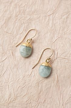 Handmade Gold Aquamarine Earrings, Dainty Aquamarine Gold Jewelry, Gold Aquamarine Teardrop Jewelry, Gold Aquamarine Gemstone Earrings, Gold Aquamarine Drop Earrings, Floyd Va, Silver Gold Necklace, Popular Necklaces, Beautiful Crafts