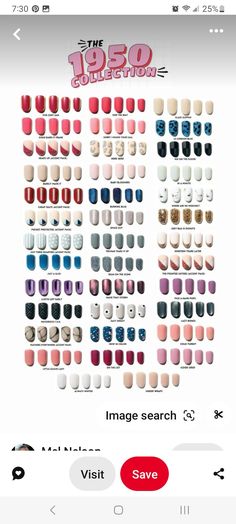 the top 50 nail colors in this app