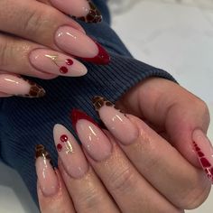 gelx | nails | almond nails | nail art | summer nail idea | nail designs | medium nails | short nails | gel nails | fall nails | french tips Nail Designs For Autumn, Cheetah Print Nails, Stunning Nail Designs, Cute Nails For Fall, Almond Acrylic Nails, Nails French, Winter Vibes