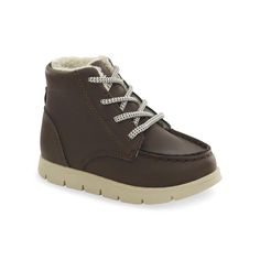 PRICES MAY VARY. Toddler's classic brown boots with all the modern comforts Easy-on design Comfy memory foam footbeds Convenient wipe-clean material Everyday durability Toddler Boots, Classic Brown, Toddler Boy Shoes, Kids Luggage, Luxury Store, Sherpa Lined, Shoe Size Chart, Toddler Fashion, Shop Clothing