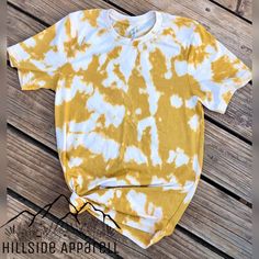 "Check out my website for more designs & color options🛍 HillsideApparell.com Made with Bella Canvas soft cotton/poly blend T-shirt. All T-Shirts are made to order just for you💕 All Shirts & Tank Tops Are Made Using A Process Called Sublimation. What is this Process? This is the process of printing onto a special sheet of paper, and then transferring that image onto fabric. The ink is heated until it disintegrates into the corresponding fabric. That makes the ink long-lasting, and you'l Bleach Shirt, Rock Band Shirts, Clothing Mockup, Band Shirts, Style T Shirt, Sheet Of Paper, Acid Wash, Mustard Yellow, My Website