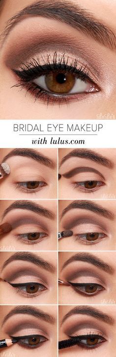 Machiaj Smokey Eyes, Basic Eye Makeup, Make Up Mata, Eyeshadow Tutorial For Beginners, Tutorial Eyeliner, Makeup Tip, Simple Eyeshadow