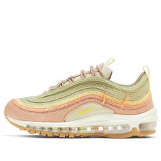 Nike Wmns Air Max 97 'Bright Side' DQ5073-381 Air Max 90 Premium, Cheap Nike Air Max, Marathon Running Shoes, Air Max Women, Cheap Nikes, Round Toe Heels, Nike Air Max 97, Bright Side, Running Shoes Sneakers