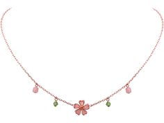 PRICES MAY VARY. Everyday fashion can be simple and delicate with our Ojerry Dainty Rose Gold Plated Flower Pendant Choker Necklaces Jewelry Collection for Women that give you a trendy and elegant look Choker style, 15.7" rose gold plated stainless steel cable chain, aesthetic cherry blossom flower pendant, ajdustable fit with 2" extender and lobster clasp Perfect touch for daily casual look or also can be worn for formal event or evening party, choice is yours With these kawaii dainty gold flor Cute Pink Flower Necklace, Dainty Pink Pendant Flower Necklace, Cute Pink Flower Pendant Jewelry, Delicate Pink Pendant Flower Necklace, Cherry Blossom Necklace, Fern Necklace, Flower Choker Necklace, Sweet 16 Gifts, Best Gifts For Her