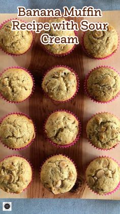 banana muffin recipe with sour cream