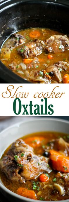 this slow cooker oxtails recipe is so easy to make and it's delicious