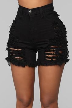 Distressed Bermuda Shorts, Style Bleu, High Waist Denim Shorts, Ripped Denim Shorts, Jeans Outfits, Shorts Fashion, Ripped Shorts, Bermuda Jeans, Black Jean