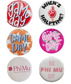 New Pin Designs -can be made for each org/customized -free fau pickup + shipping available📦 #small business #fau #college #pins #buttons #sorority #gameday #floridaatlantic #custommerch #custom #explore #explorepage #utk #phimu #sdt #dphie #sk #axid Phi Mu, Fraternity, New Pins, Small Business, Pins, Design