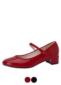 Crafted with patent leather and genuine leather lining, these Raimel pumps from USS Shoes feature a stylish round toe and a sturdy square heel. Designed for both comfort and fashion, they are perfect for any spring or autumn occasion. Slip-on closure and a 2-inch heel make them easy to wear and flattering for any foot shape. Choose yours in red or black, the shoes from USS Shoes are of high quality. Fall Mary Jane Patent Leather Heels, Patent Leather Mary Jane Court Shoes For Office, Mary Jane Patent Leather Court Shoes For Office, Spring Patent Leather Court Shoes With Padded Heel, Fall Patent Leather Court Shoes For Office, Patent Leather Court Shoes For Office In Fall, Spring Patent Leather Court Shoes With Round Toe, Patent Leather Mary Jane Court Shoes With Round Toe, Spring Patent Leather Court Shoes With Block Heel