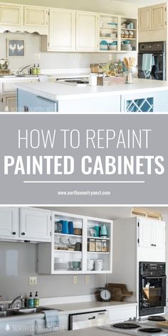 how to repair painted cabinets in the kitchen