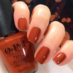 Fall Nail Colors Opi, Brown Nail Polish, Fall Gel Nails, Nails Colors, Cute Gel Nails, Opi Nail Polish