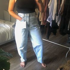 The Perfect Pair Of Relaxed Denim From Zara. Super High Rise. Nwt. Size 8. Waist: 15” Rise: 15” Hips: 21” Inseam: 29” High Rise Mom Fit Denim Blue Bottoms, Zara Wide Leg Denim Blue Jeans, Zara Light Wash Straight Leg Jeans, Zara Jeans Relaxed Fit Straight Leg, Light Wash Mom Fit Mid-rise Bottoms, Light Wash Mid-rise Mom Fit Bottoms, Zara Relaxed Fit Jeans With Pockets, High Waist Mom Fit Denim Blue Bottoms, Zara Relaxed Fit Bottoms For Everyday