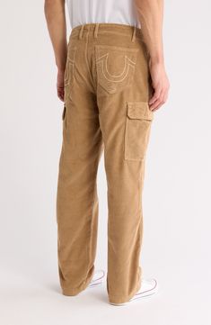 March to a utilitarian beat in these cargo pants cut from corduroy fabric and plenty of pockets for all your daily essentials. 32" inseam; 10 1/2" front rise (size 32) Zip fly with button closure Front slant pockets; cargo flap-patch pockets 100% cotton Hand wash, line dry Imported Vintage Corduroy Pants, Steve Madden Sneakers, Vintage Corduroy, Corduroy Fabric, Flip Flop Slippers, Sweaters And Leggings, Short Suit, Jogger Jeans, Comfortable Sandals