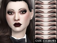 the cat eye brows are available in various styles and colors, including dark brown eyes