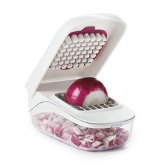 an onion slicer with onions in it