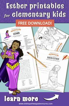 the bible coloring book for children with an image of jesus and mary in purple robes