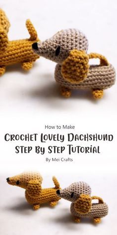 crochet lovely dachshund step by step instructions