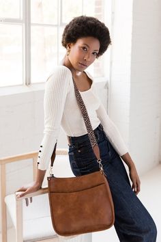 "These brown crossbody purses/totes are perfect for everyday. This style includes an adjustable/removable vegan leather or nylon guitar strap. The top zips closed and the front pocket closes with a snap. It has dimensions of 12\"L x 11\"H x 3.5\"D. Please leave the following information when placing your order: * Monogram (first, LAST, middle) or Name * Font * Thread color * Any special instructions. Thank you for shopping Three Threads! I appreciate your business!" Cheap Brown Crossbody Bag Strap, Brown Leather Crossbody Bag Nordstrom, Everyday Satchel Bag Strap With Single Shoulder, Everyday Rectangular Shoulder Bag With Signature Hardware, Everyday Shoulder Bag With Signature Hardware, Rectangular Shoulder Bag With Signature Hardware For Everyday Use, Everyday Bags With Signature Hardware, Shoulder Bag With Signature Hardware, Purse With Guitar Strap