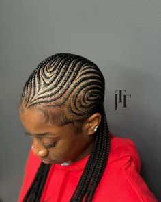 RETRO BRAIDS 🍭🥰 @jtf.llc FEBRUARY CALENDAR OPEN 🩷 link in bio🥰 #knotlessplaitsmiami #knotlessplaits #smallbraids #stitchbraidsatlanta… | Instagram Bangs Back Hairstyle, Men Straight Back Braids, Pulling Bangs Back, Retro Braids, Cornrow Updo On Natural Hair, Girls Cornrow Hairstyles, Slick Back Hairstyle, Straight Back Braids, Back Hairstyle