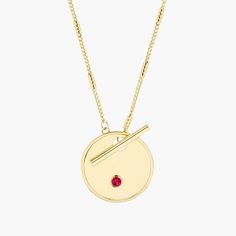 Grace Birthstone Toggle Necklace – Brook & York Tarnish Resistant Round Toggle Necklace Gift, Tarnish Resistant Round Toggle Necklace For Gift, Round Toggle Necklace With Coin Pendant As Gift, Coin Pendant Toggle Necklace As Gift, Toggle Necklace, Brass Pendant, Coin Pendant, Birthstone Necklace, Beautiful Packaging