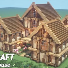 an image of a large house made out of wood and bricks with the words craft house on it