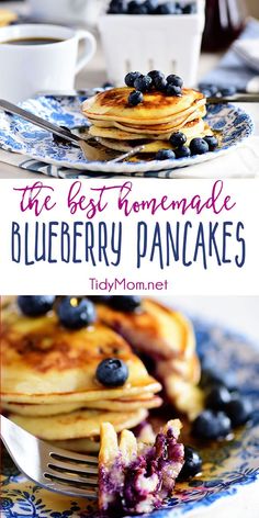 the best homemade blueberry pancakes recipe