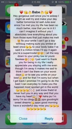 an iphone screen with the text babe on it and two different emotication messages