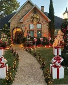 ##ChristmasDecor#HolidayHome#FestiveVibes#DeckTheHalls#TisTheSeason#ChristmasLights#WinterWonderland#ChristmasMagi#MerryAndBright#ChristmasInspiration Front Yard Tree Christmas Decor, Elegant Outdoor Christmas Lights, Christmas Lights Front Yard, Garage Christmas Decorations, Classic Christmas Outdoor Decor, Outdoor Christmas Ideas Front Yards, North Pole Christmas Decorations Outdoor, Outdoor Christmas Presents Diy, Home Christmas Decor Ideas Outdoor