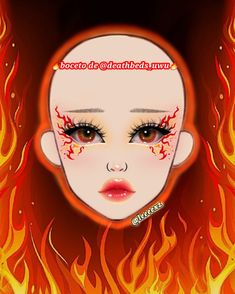 Leeeexz Makeup, Makeup Map, Fire Butterfly, Holloween Makeup, Face Charts, Makeup Drawing, Anime Makeup, Makeup Face Charts, Halloween Eye Makeup