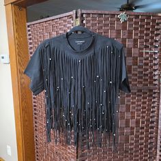 Amazing Beaded Isabel Marant Tshirt Fringe Tshirt, Diy Stuff, Beaded Fringe, Isabel Marant, Vogue, Tops & Tees, Womens Tops, Women Shopping, T Shirt