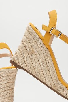 Wide Fit Yellow Ray Ray Wedge Sandals Ray Ray, Wide Fit Shoes, Quick Delivery, Dorothy Perkins, Shoe Collection, Wedge Sandals, Wedges, Buy Online, Shop Now