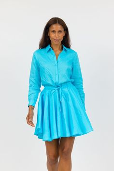 Featuring deep side pockets and a drawstring waist, the Monaco Linen Dress is made from 100% European Linen in the USA. Pair it with heels for date night, a pair of our Cari Capri sneakers for picnics, or flip flops to the beach! Product Details: 100% European Linen/ 100% Cotton Lining Deep side pockets Drawstring waist Collar Breathable & Lightweight Made in the USA Casual Dress