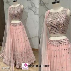 Catalog Name: *lehenga* *We are launching beautiful designer Soft Mono Net Real Mirror embroidedy work Lehenga* *Lehenga Details* *FABRIC : Soft Mono Net* *WORK : Heavy Real Mirror and Embroidery work* *Inner : Raw Silk* *Lehenga Type -Semi Stitched* *Size Up to 44* *LENGTH : 42* *BLOUSE DETAILS* *FABRIC : Soft Mono Net 90 CM with inner* *WORK : Real Mirror and Embroidered work* *TYPE= Un-Stitched* *SIZE Up to 42 Size* *DUPATTA DETAIL* *2 meter Net* Casual Blouse Designs, Peach Lehenga, Bridesmaid Lehenga, Raw Silk Lehenga, Lengha Choli, Net Lehenga, Ghagra Choli