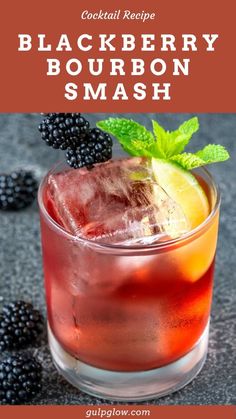 Craving a whiskey cocktail with a fruity twist? 🍇 Try the Blackberry Bourbon Smash! This refreshing drink combines the bold flavor of bourbon 🥃 with the sweetness of muddled blackberries, fresh mint 🌿, and a hint of lemon juice 🍋 for a perfectly balanced sip. Topped with crushed ice, it’s a light, flavorful cocktail that’s great for any occasion—whether you're relaxing at home or hosting friends. Save this pin for the full recipe and enjoy this vibrant whiskey cocktail! ✨ Blackberry Whiskey Smash, Simple Bourbon Drinks, Whiskey Smash Cocktail, Blackberry Whiskey Drinks, Blackberry Bourbon Cocktail, Bourbon Smash Cocktail Recipes, Blackberry Drink Recipes, Blackberry Smash Cocktail, Whiskey Smash Recipe