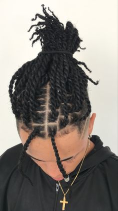 Hair Twist Curls, Black Hair Cuts, Twist Curls, Dreadlock Hairstyles For Men