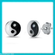 Sterling Silver Dainty Yin Yang Earrings Face Height: 5mm Nwt Includes Reusable Metal Tin For Gift Giving, Tag, And Tie For Tag Our Wild Ride Is A Small Business Dedicated To Offering High Quality,Handmade & Name Brand Curated Items At An Affordable Price. We Are Passionate About Empowering Children In Foster Care. We Give 10% Of Sales To A Local Non Profit That Provides Grants To Foster Children That Allows Them To Participate In Extracurricular Activities, Purchase Bicycles, And Much More! Extracurricular Activities, Wholesale Silver Jewelry, Classic Earrings, Ying Yang, Small Gift Boxes, Small Earrings Studs, Foster Care, 925 Jewelry, Yin Yang