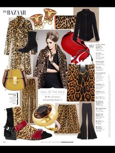 Fashion Layouts, Board Layout, Fashion Layout, Animal Prints, Leopard Print, Animal Print, Women's Fashion