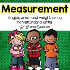 measurement poster with three children standing next to each other