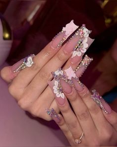 Cutesy Nails, 15 Nails, Quince Nails, Fye Nails, Hot Nail Designs, Girly Acrylic, Prom Inspo, Gel Nails Diy, Grunge Nails