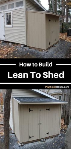 how to build a lean to shed in the fall or winter with pictures on it