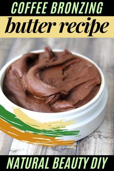 Self Tanner Homemade, Bacuri Butter, Diy Self Tanner, Body Butter Recipe, Farmers Tan, Coffee Oil, Diy Body Butter, Body Butters Recipe, Natural Beauty Recipes