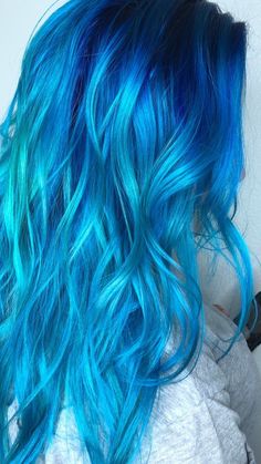 Exotic Hair Color, Bright Blue Hair, Vivid Hair Color, Creative Hair Color