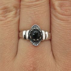 Great vintage condition.  925 Sterling Silver Vintage Real Black Onyx Snake Eye Oxidized Ring Size 8  Weight: 3.7g   WELCOME TO PAWN SHOP We are an actual pawn shop and have been in business for over 25 years. Since 1990, our establishment has been serving a variety of clients by providing them with short term cash solutions and options of liquidity regarding their treasured heirlooms. Acknowledging that today′s customers are very sophisticated and are looking for a variety of investments, our a Anniversary Onyx Rings Stamped 925, Black Sterling Silver Vintage Rings, Vintage Black Sterling Silver Rings, Antique Black Sterling Silver Rings, Victorian Style Black Sterling Silver Rings, Vintage Black Sterling Silver Signet Ring, Vintage Sterling Silver Rings With Black Enamel, Victorian Black Sterling Silver Rings, Vintage Sterling Silver Ring With Black Enamel