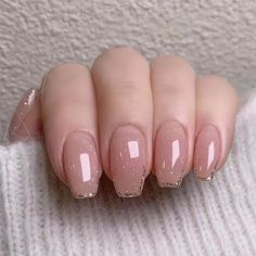 Prom Nail Ideas, Fun Manicure, Ballet Nails, Prom Nail, Glitter Rosa, Coffin Press On Nails, Wedding Nail, Ballerina Nails