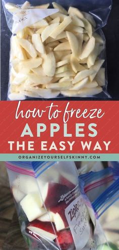 how to freeze apples the easy way