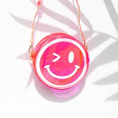 NEW! Jelly Fruit Handbag - Pink Winky Face 💖😉 Jelly Fruit, Winky Face, Jelly Bag, Yellow Handbag, Fruit Jelly, Candles For Sale, Novelty Bags, Bag Collection, Purse Styles